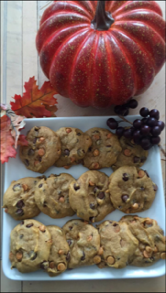 Recipes for Fall: Pumpkin Chocolate Butterscotch Chip Cookies