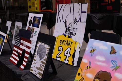 Student artwork displayed at LISD's Black History Art Show hosted by Glenn High School's Black Student Union. Junior Sophie Menendez placed second in the high school category with her piece of Louis Armstrong.
“I am a huge jazz fan, and I listened to Armstrong, and other jazz icons like Aretha Franklin, as well as Ella Fitzgerald when I first moved to Austin,” Menendez said. “Their music helped me get through a difficult change in my life.