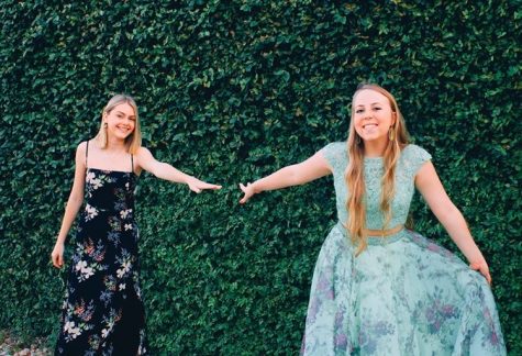 Julia Meyer and Kendee West practice social distancing while having their own senior prom at The Oasis. “My sweet family helped me get ready and my sister took pictures of me and my best friend Julia and we just talked and laughed,” West said. “It wasn’t exactly how I imagined senior prom, but I was happy that I could still spend time with my best friend even from 6 feet apart.”