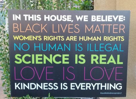 This sign was created by a group of Wisconsin women. Now the sign is a nationwide symbol for justice.