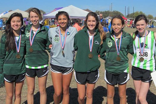 Taking third place at Regionals are girls cross country sophomores Brea Givens,  Vanessa Budde, Candelaria Conde de Frankenberg, Saige Serigny, Sarah Pia and junior Brianna Grabill. These girls will be competing at the state competition on Nov. 8. 
Im very excited, Frankenberg said. I love being with my team and we all motivate each other.
