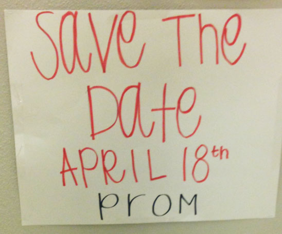 Save the date! CPHS Prom will be held on April 18.