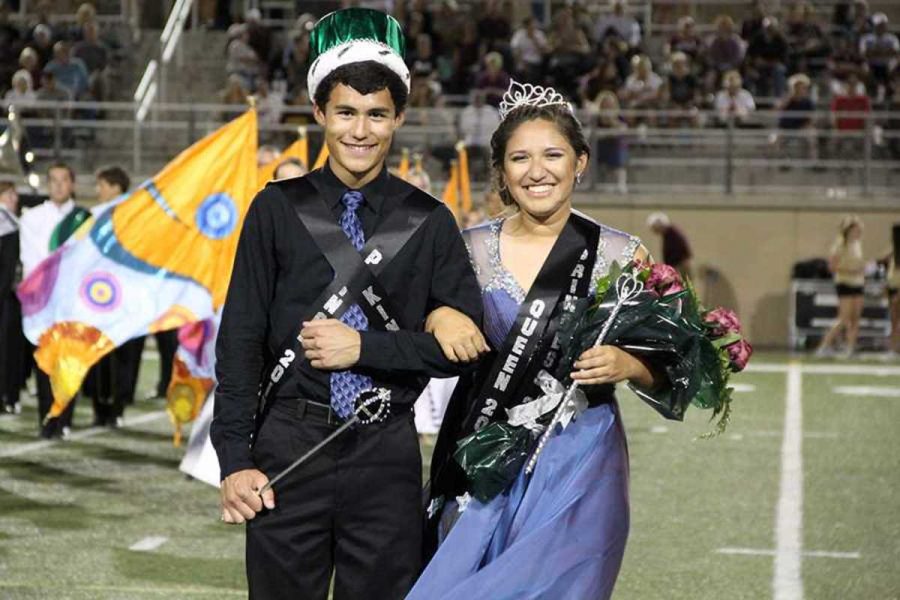 Senior Bronsen Chong and senior Jackie Farias crowned Homecoming king and queen. Winning my freshman year as duke was surprising, Chong said. This year Jackie asked me to run with her, so it wasnt such a shock. 