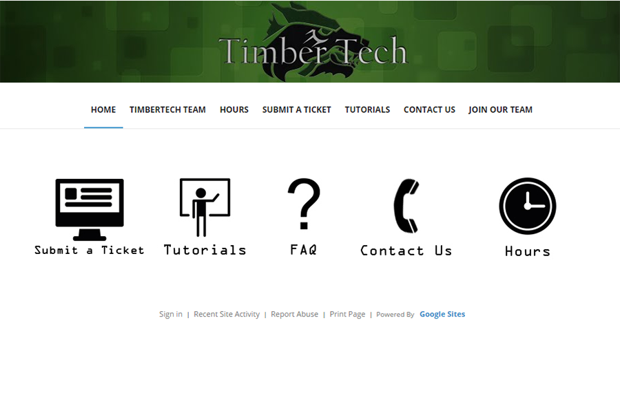 TimberTeachs website allows students to receive help with any laptop troubles and fully understand how the laptops will help in class.