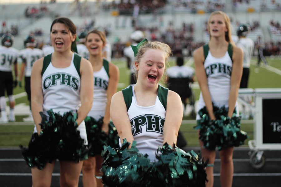 Junior+Jordan+Hagemann+cheering+on+the+T-Wolves.