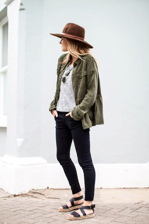 Military jackets are versatile and stylish for the chilly months of the year. 