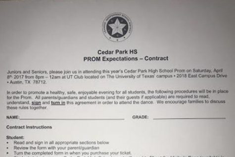 PROM Expectations Contract Elicits Different Reactions From Students