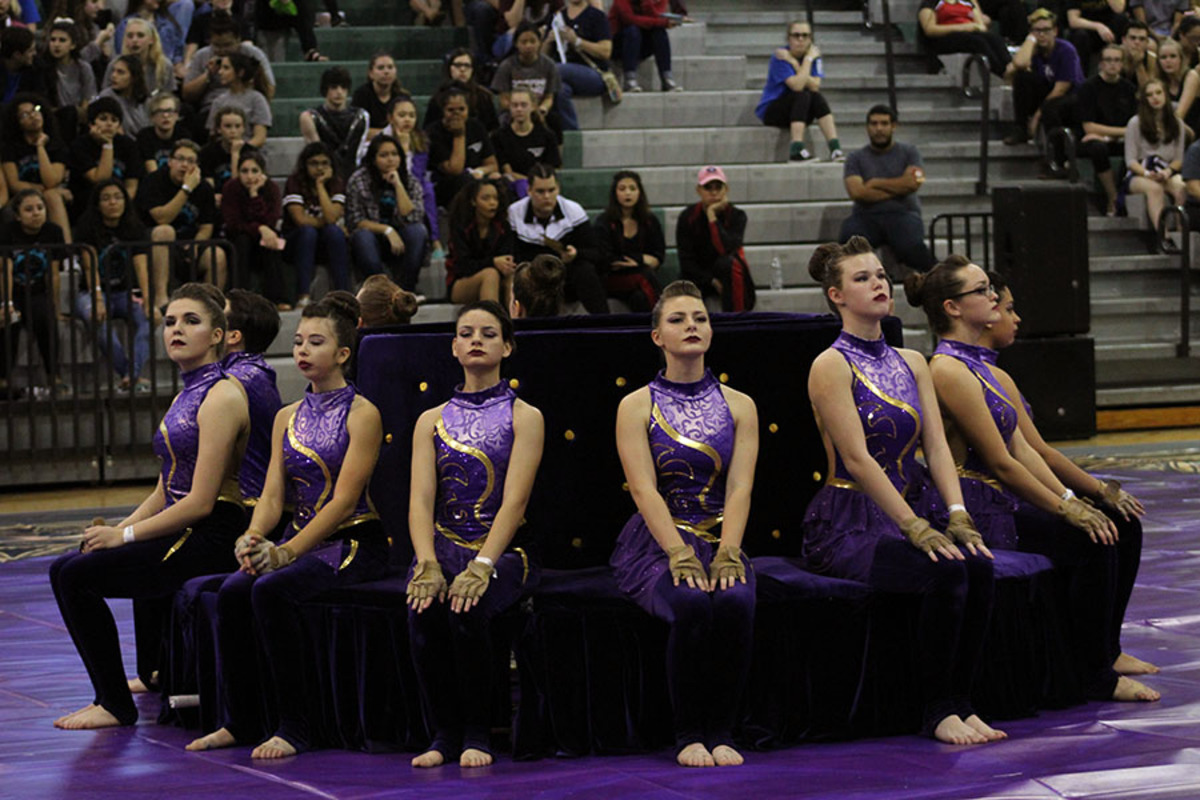 The varsity Color Guard wrapped up their season with their state competition on Apr. 1. It was their first year competing in the open class, and they took home a sixth place trophy for the school. “It felt amazing coming off the floor, knowing that we did our best,” vice president of administration senior Erin Ryan said. “It was one of the best shows we’ve had. It was kind of disappointing that we didn’t get a high score, but we did pretty well knowing that the others have been competing in that class forever. We were just happy with our team’s performance. It’s always the last show that you remember most, and I’m glad it was amazing.”