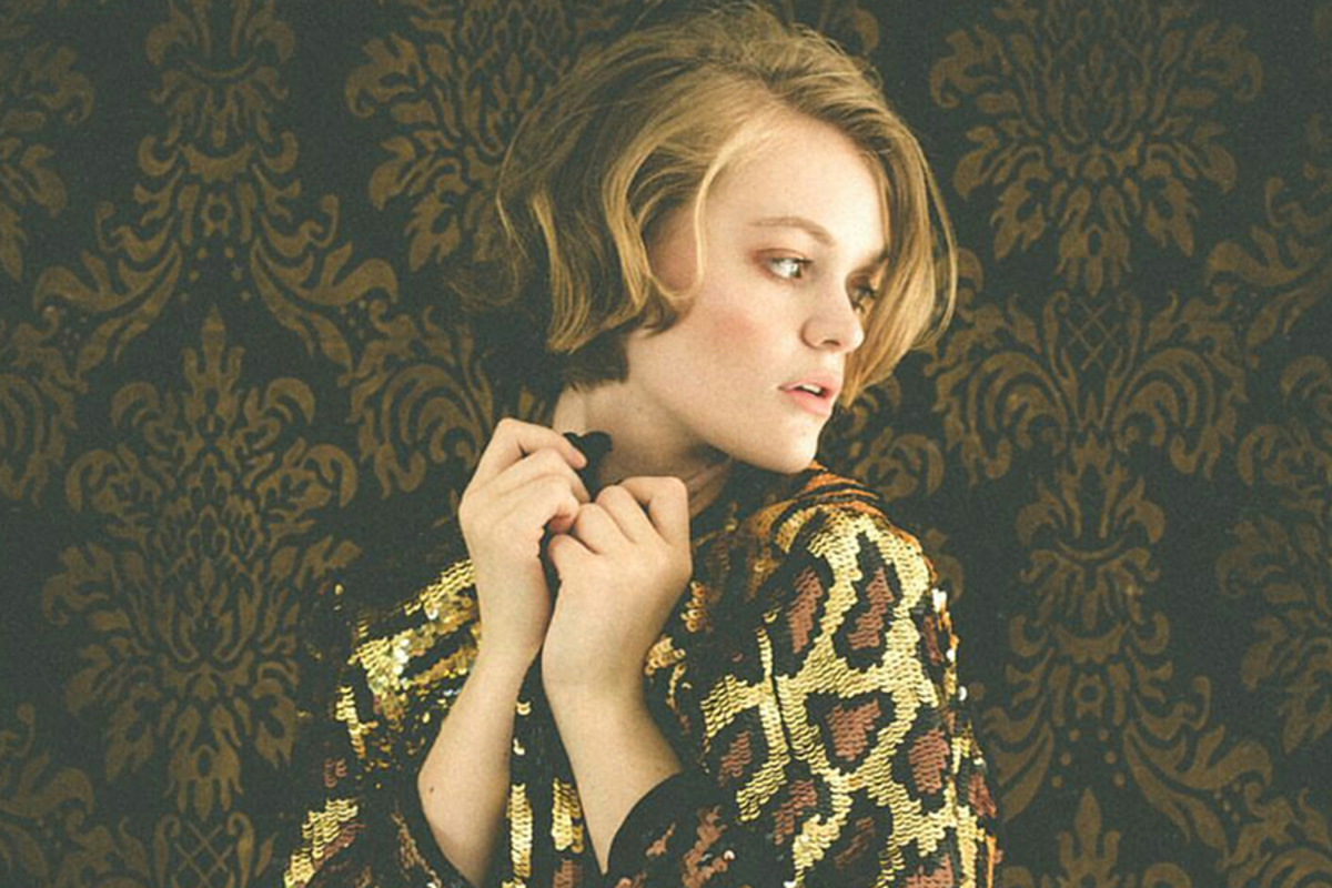 In one of her earlier shoots this year, sophomore Gray Harris models a jacket for the clothing brand, Miseur.