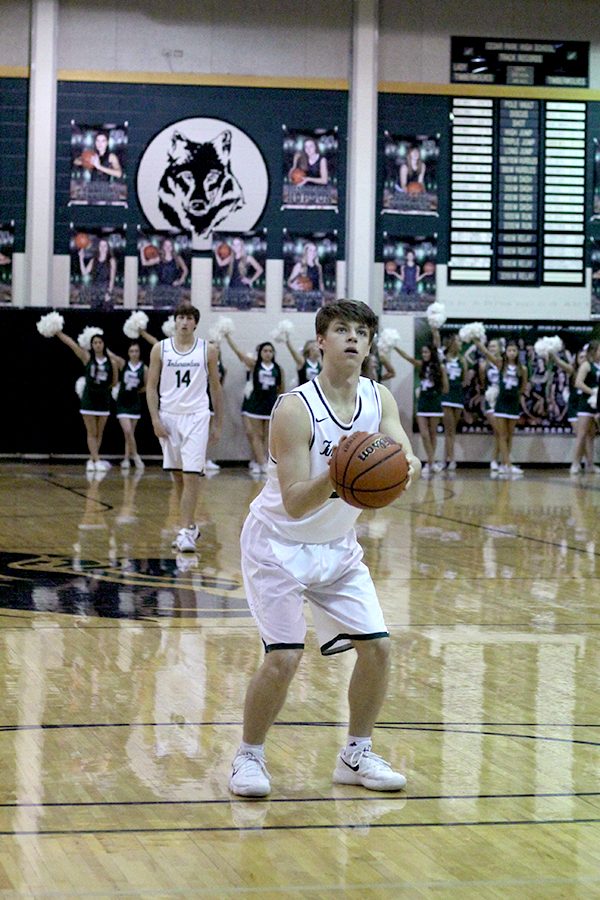 Prepping for a free throw, junior guard Jacob Hester looks to build upon his personal success from last year.  Ive worked hard in the offseason, Hester said. I hope to be a leader on the court, and hopefully lead us to a lot of wins, and of course a district championship.