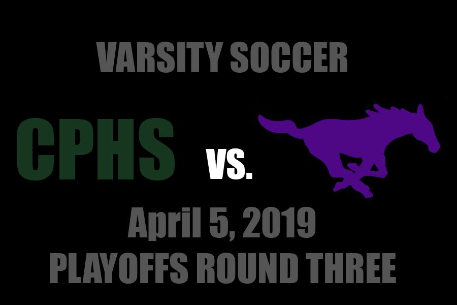 The Cedar Park varsity mens soccer team faces off against Marble Falls on April 5 in round 3 of soccer playoffs.