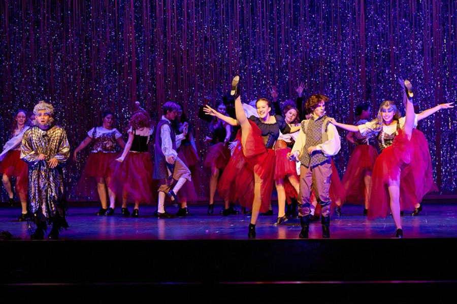 The cast of “Something Rotten” perform “Will Power” at the Heller Awards on Apr. 14. As a stage manager, senior Emma Frith was back stage and felt emotional watching the cast perform. “It was so fun getting that experience and taking the cast back stage and watching the performance at the Heller Awards, and them having fun made me have fun. I was doing my job, like my part of the show.”
