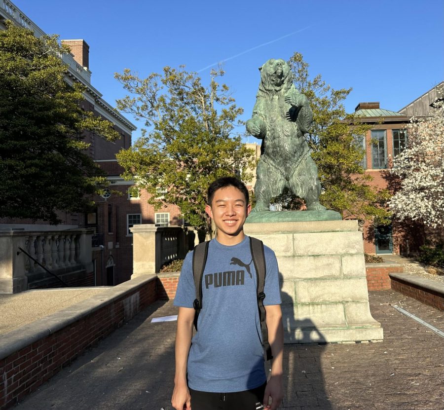 Senior and HOSA officer Ryan Liu poses for a photo during his visit to Brown University. Brown University, an Ivy League college in Providence, Rhode Island, is where Liu was accepted and plans to major in both psychology and public health. “I want to [major in Public Health] because that connects with health equity and helps me develop policy skills to combine it with health care,” Liu said. “I’m also in their eight-year medical program, so I’ll just matriculate into their medical school after graduation.” (Photo Courtesy of Ryan Liu)