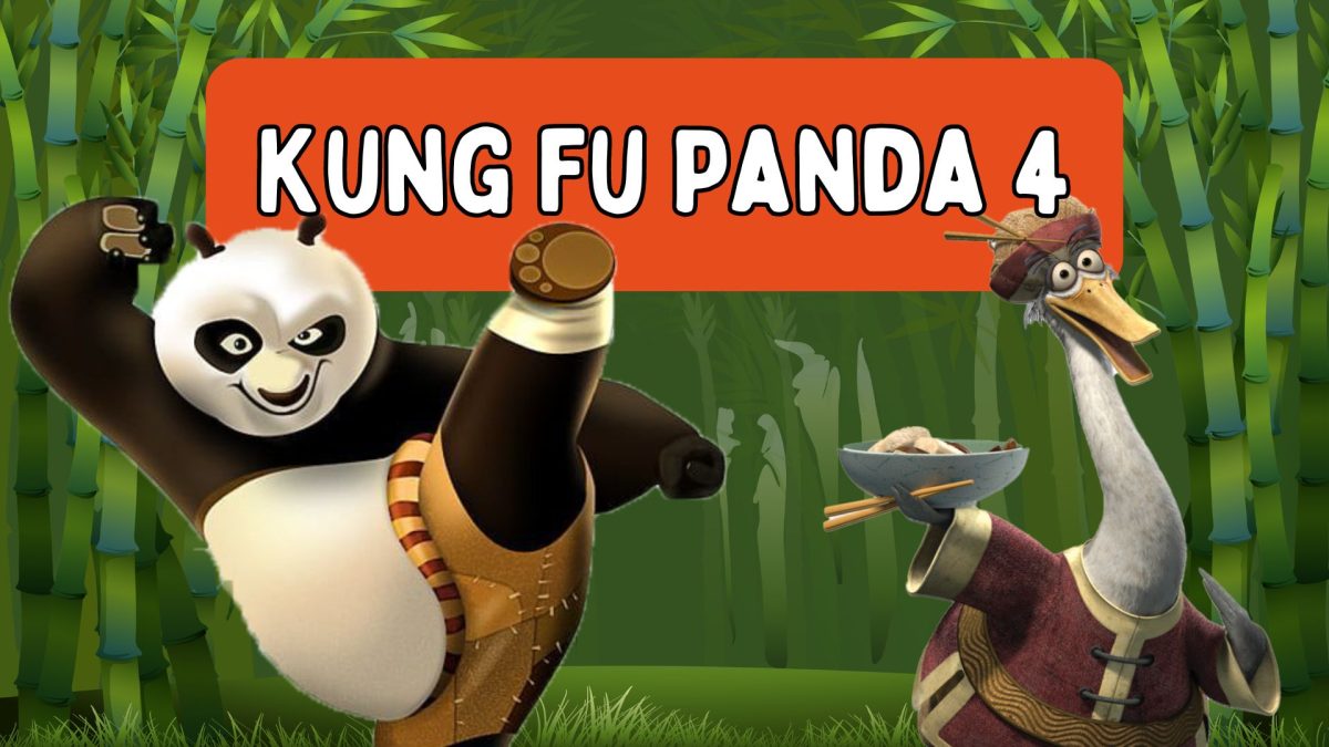 Released March 8, 2024, Kung Fu Panda was produced by DreamWorks Animation and is a sequel to Kung Fu Panda 3. It was directed by Mike Mitchell, with Po voiced by Jack Black and Zhen by Nora Lum (more commonly known as Awkwafina). Graphic by Jane Yermakov