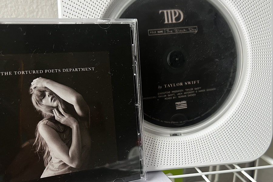 Pictured above is Taylor Swift’s “ TheTortured Poets Department” CD. The album was released on April 19, with different variants of CD’S and vinyls that could be purchased. This album is perfect for anyone that likes music with powerful and deep lyrics. 
