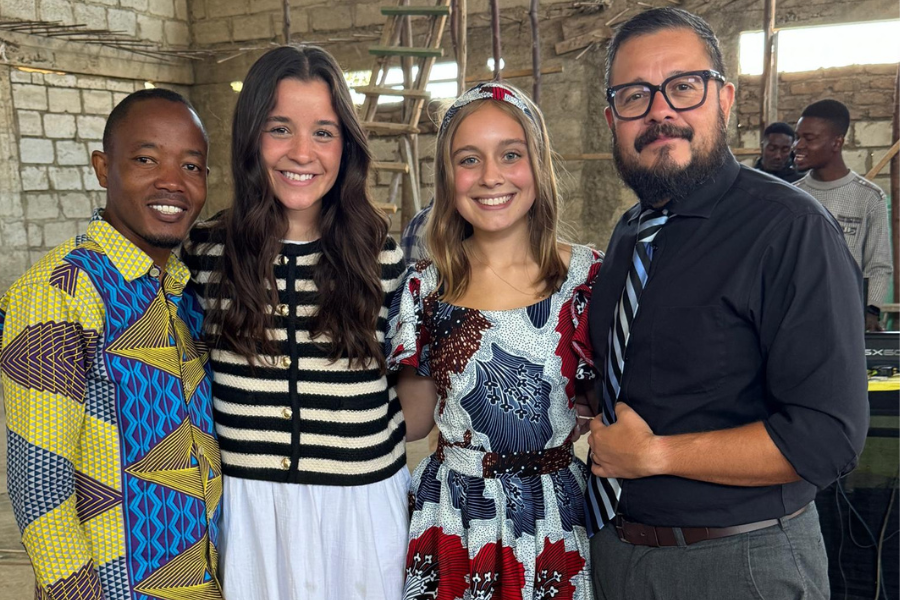 After one of the festivals held in Mbeya, senior Novali Elvelyck poses alongside two of her church leaders and a Tanzanian man. During her summer, Elvelyck traveled to Tanzania during a mission trip, organized by her church, to share the gospel. "There was a lot of dancing and singing and someone preached," Elvelyck said. "We got to dance and sit and listen with the kids and many of them were so curious and wanted to come up to us." Photo by Novali Elvelyck
