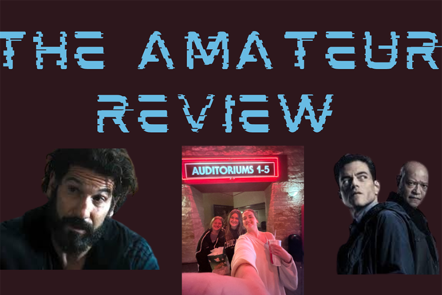 “The Amatuer” is a spy action thriller movie that has you screaming at the main character to run. Graphic by Ingrid Bonner.