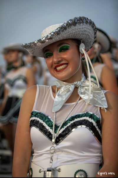 Celebrities dance team Captain Paulina Bodek smiles for a photo during her last season of Friday Night Lights. “I wanted everyone to have a good time on the team," Bodek said. “Even if they were there for different reasons, the community Celebs bring is like no other and something I will never forget.” 